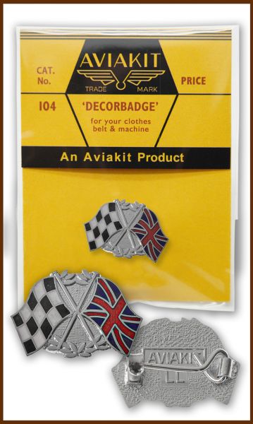 AVIAKIT Twin Flags Badge