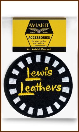 Lewis Leathers Checker Round Patch