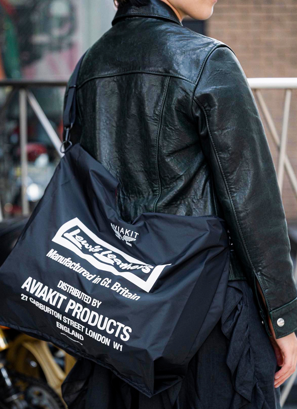 Lewis Leathers × PORTER SHOPPING BAG-